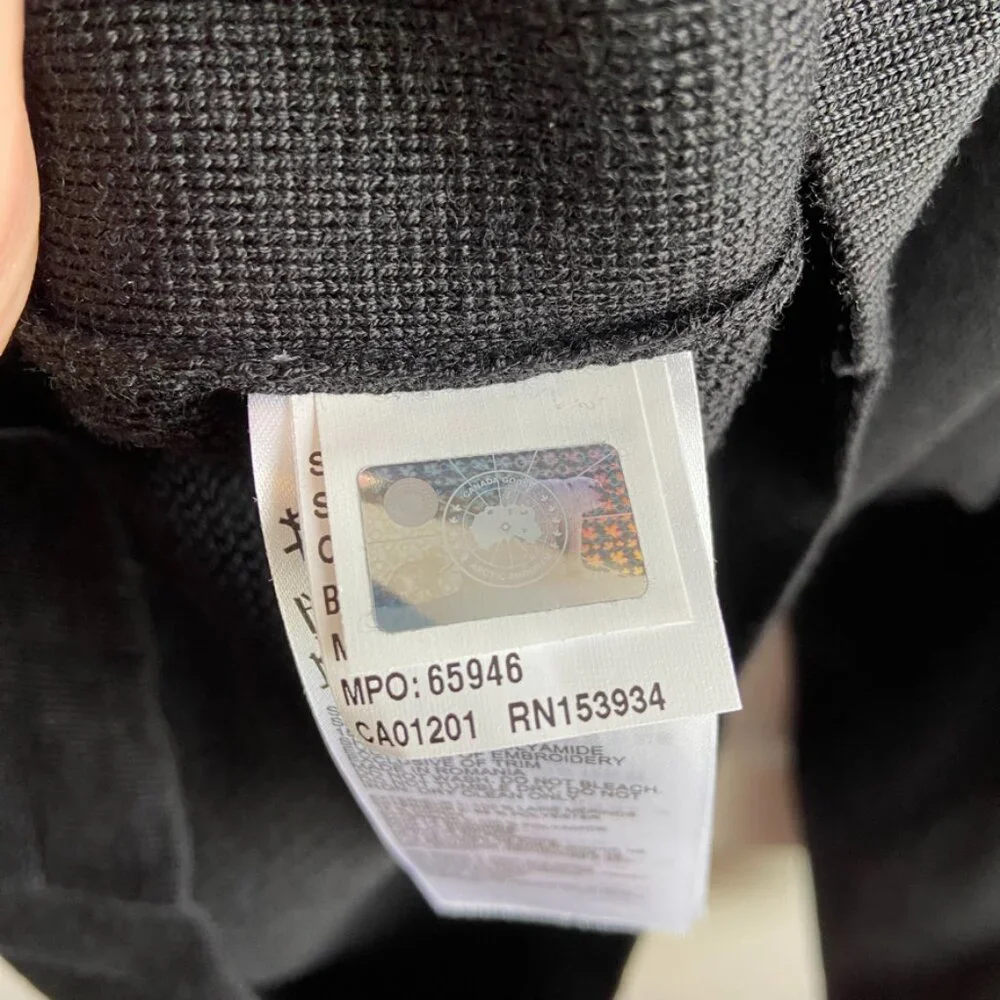 NWT Canada Goose Black Classic Stormont Quarter Zip Sweater - Picture 5 of 11